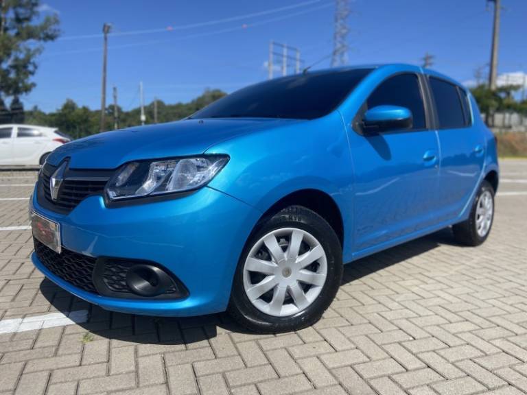 RENAULT - SANDERO - 2014/2015 - Azul - R$ 37.900,00